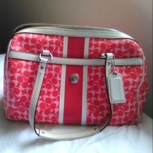 Coach Chelsea Heritage Signature Stripe handbag